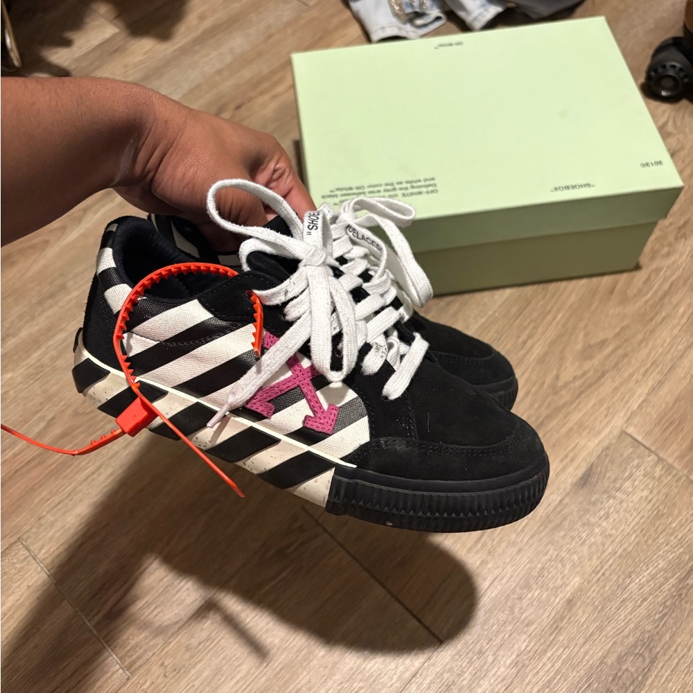 Off-White Checkered Black and White Sneakers